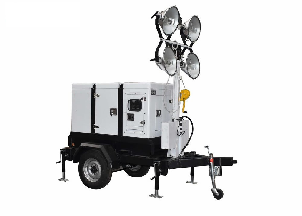 Outdoor 4 Stroke 380V 1500RPM Lighting Tower Generator