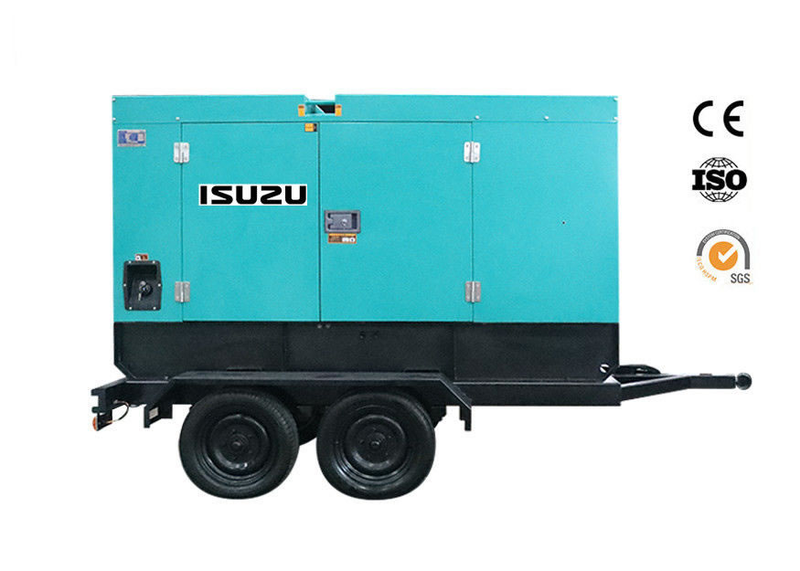 500KVA Outdoor Mobile Genset Trailer , Portable Silent Diesel Generator